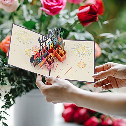 Top Precios AIBAOBAO Felicitacion 3D, Tarjetas con Birthday Creativa Familia, San Amigo, Aniversario, la