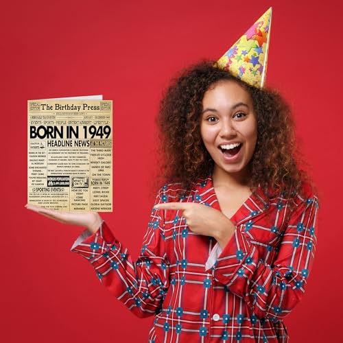 Dónde comprar en España Stuff4 75 mujeres hombres en periódico, feliz 75 abuelo vintage, allá 1949, setenta cinco,