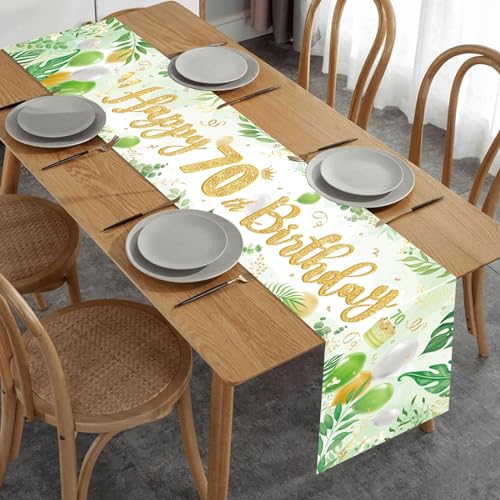 Comprar en Amazon Pancarta Cumpleaños Verde Cumpleaños 70 70 Photocall Cumpleaños Hombre Cumpleaños Happy Decoracion,8.5 1.3