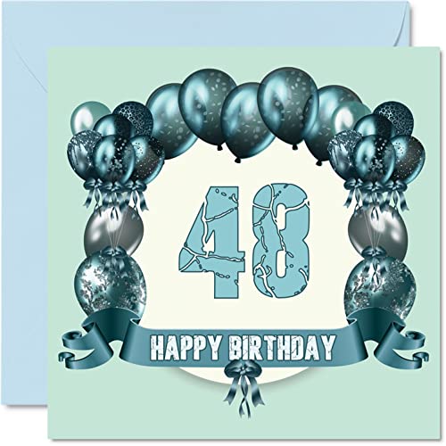 Comprar Divertidas tarjetas cumpleaños 48 para hombres globos Catálogo cumpleaños tarjeta feliz cumpleaños para papá tío abuela hermana tía hermano niñera mamá abuelo tarjetas felicitación Rebajas 2024 | regaloscumple.com