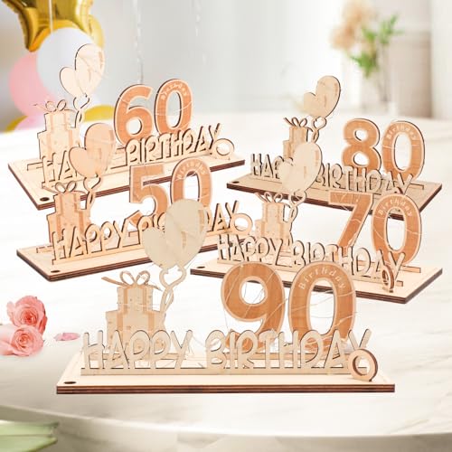 Mejores precios Y mujer 90 años cumpleaños dinero regalo madera con lazo Lámpara