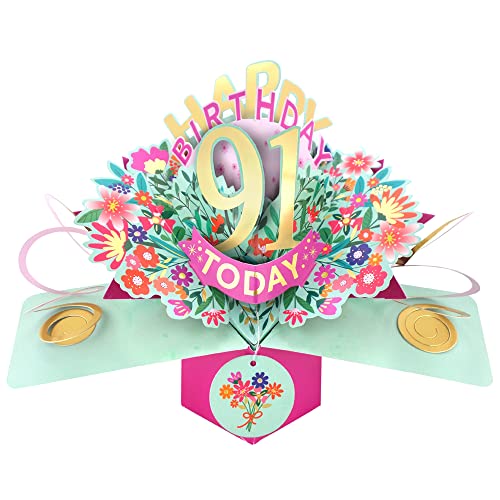 Consigue ahora Tarjeta felicitación emergente feliz 91 cumpleaños 91 Today Promoción Love Kate Pop Up Cards Her POP215MC91 Rebajas 2024 | regaloscumple.com