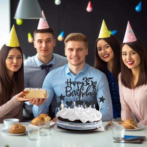 Ofertas en regaloscumple.com Decoración 55 Cumpleaños Hombre y Mujer - Globos Negro Gris Fiesta Años