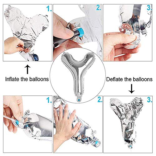 Mejores precios SNOWZAN Globo de 23 cumpleaños plateado para niña niño número