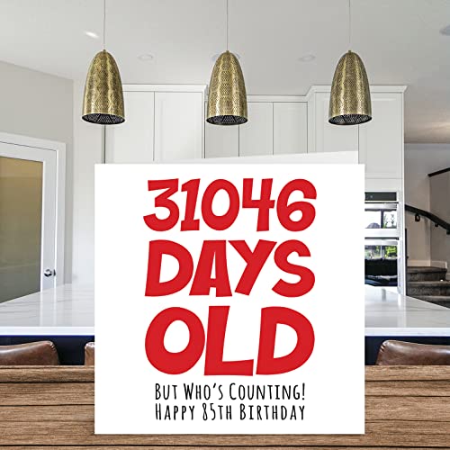 Comprar ahora Tarjeta de cumpleaños 85 para hombres y mujeres con texto