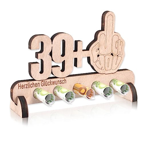 Consigue ahora 40 regalos cumpleaños para hombres mujeres 39 + 1 dedo medio decoraciones cumpleaños divertidas libro visitas original madera cumpleaños regalo Catálogo dinero letrero madera 40 años Top Precio 2024 | regaloscumple.com