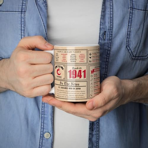 Oferta Flash Mug Monster - Regalo de cumpleaños 82 – Taza vuelta en 1941 este año, regalo para hombres y mujeres, regalos hombres, aniversario, taza