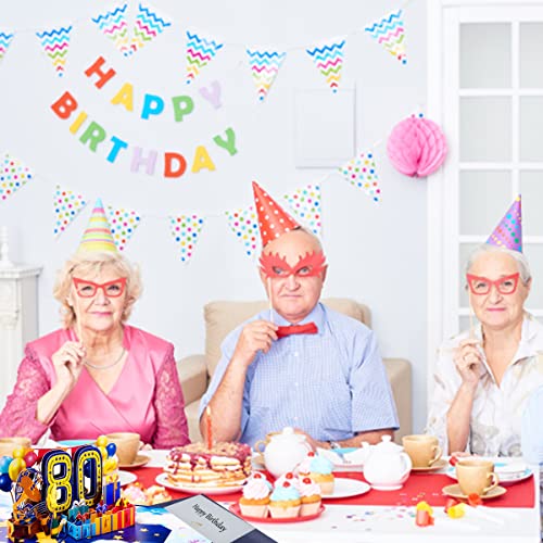 Mejores precios Tarjeta Felicitacion Cumpleaños 3d Pop Up Tarjetas Cumpleaños 80th Birthday Card para Hombres y Mujeres Familias Amantes Amigos y Niños (A 80)