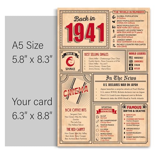 Oferta Flash Tarjeta 82, felicitación y tarjetas mujeres, cumpleaños tarjetas hombres, 82