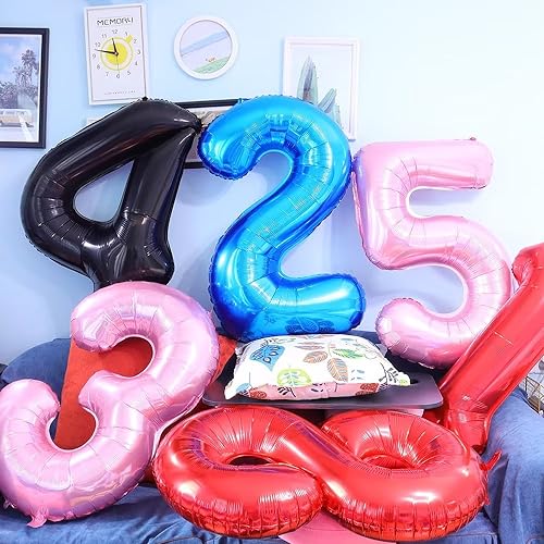 Ofertas de última hora Vthoviwa 40 Pulgadas Globo Numero 22 Negro Globos 22 Cumpleaños