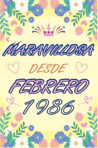 Consigue ahora CUADERNO MARAVILLOSA DESDE FEBRERO 1986: Regalo 37 cumpleaños para mujeres y hombres Navidad ideas 37 cumpleaños... un cumpleaños... divertido ... regalo 37 cumpleaños para él/ella. Rebajas 2024 | regaloscumple.com