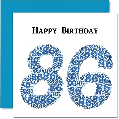 Comprar Divertidas tarjetas cumpleaños 86 para hombres Shapecloud - Tarjeta feliz cumpleaños para papá Regalos mamá abuelo abuelo niñera abuela tío tía tarjetas felicitación 145 mm x 145 mm Ofertas 2024 | regaloscumple.com