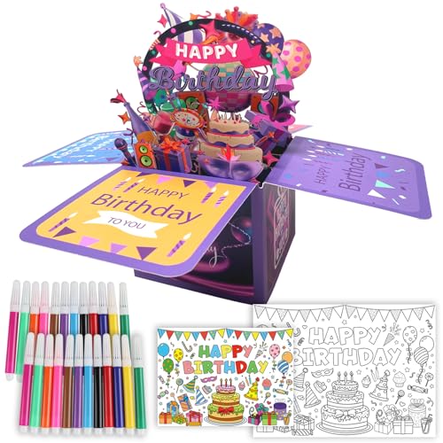 Consigue ahora TYXHXTF Tarjeta Cumpleaños Tarjeta Felicitacion Cumpleaños 3D Pop Up Tarjeta Cumpleaños para Familia Niño San Catálogo Valentín Amigo Novias Aniversario Día la Madre Top Precio 2024 | regaloscumple.com