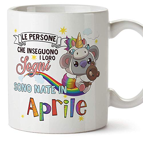 Consigue ahora MUGFFINS Navidad Taza - Cumpleaños Koala Abril (en Italiano) Ofertas 2024 | regaloscumple.com