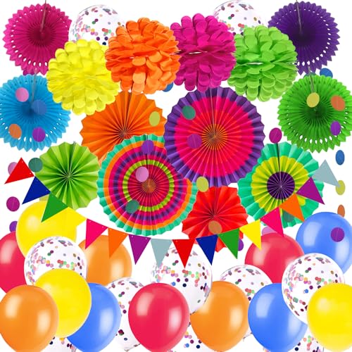 Comprar Zerodeco Decoración para Fiestas Multicolor Pompones Catálogo Papel abanicos Colgantes Accesorios Fiesta para Fiestas cumpleaños Mexico Cinco Mayo Fiestas cumpleaños Top Precio 2024 | regaloscumple.com