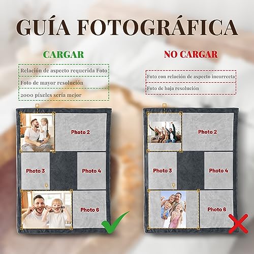 Comprar ahora Giftove Regalo Personalizado para Padre - Manta Personalizada con Foto