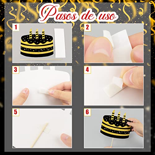 Ofertas en regaloscumple.com Photocall Feliz 50 Cumpleaños Español 25pcs Foto Props + Marco de Fotocol Oro para Fiesta Frases Graciosas