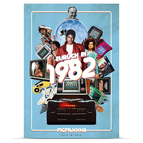 Comprar BLCKART Volver en Catálogo 1982 póster regalo cumpleaños 40 cumpleaños mujeres y hombres tarjeta cumpleaños 40 años decoración viaje en el tiempo fotos para él y él Ofertas 2024 | regaloscumple.com
