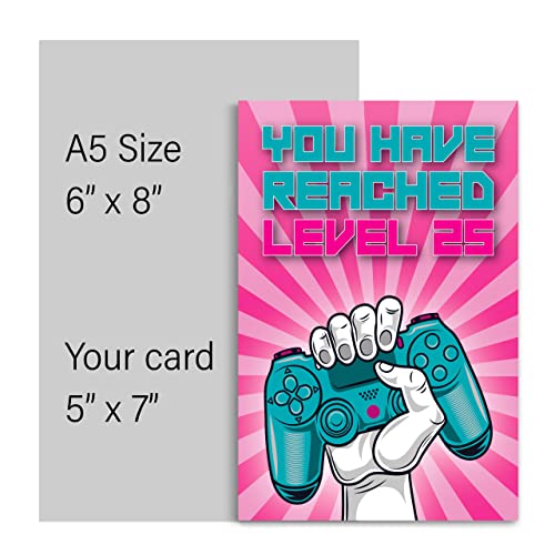 Comprar en Amazon Cumpleaños has el 25, felicitación veinticinco regalo hijo hija él, nieto, rosa