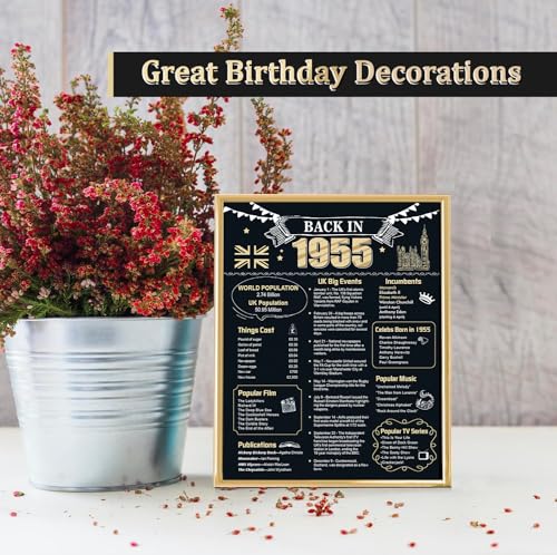 Ofertas en regaloscumple.com Longwu Tarjeta grande   70 cumpleaños con sobre para hombres y mujeres  regalo   70 cumpleaños  color negro y dorado   1955  libro   firma   invitados gigante para mujeres y hombres  tarjeta