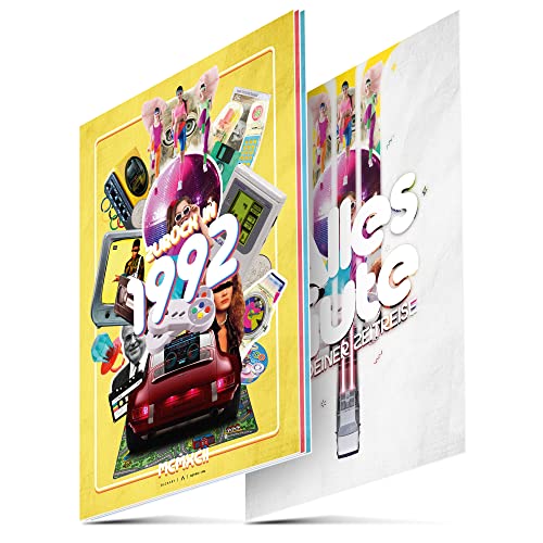 Comprar BLCKART De vuelta en 1992 póster viaje en el tiempo regalo Navidad 30 cumpleaños mujeres y hombres regalo cumpleaños 30 años decoración imágenes Top Precio 2024 | regaloscumple.com