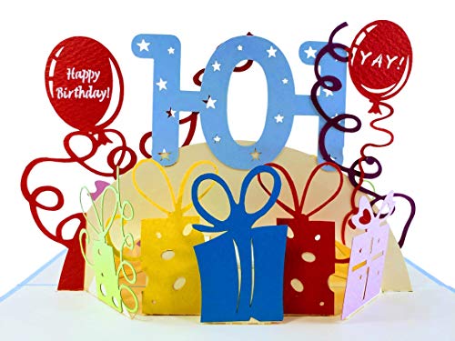 Comprar IGifts And Cards - Tarjeta felicitación 101º cumpleaños con un montón regalos en 3D diseño con texto en inglés"Happy 101st Birthday" Top BlackFriday Precio 2024 | regaloscumple.com