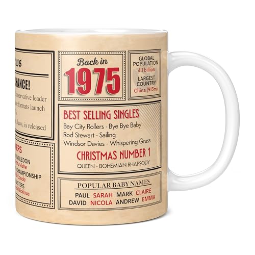 Comprar Mug Monster - Regalo 48 cumpleaños – Taza regreso en 1975 en este año regalo para hombres Navidad y mujeres regalos cumpleaños para mujeres regalos cumpleaños para hombres 48 aniversario taza Ofertas 2024 | regaloscumple.com