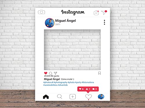 Consigue ahora Oedim Photocall Instagram 2019 Personalizado 80x100cm Eventos o Celebraciones puntuales Ventana Troquelada Photocall Cumpleaños Divertido Rebajas 2023 | regaloscumple.com