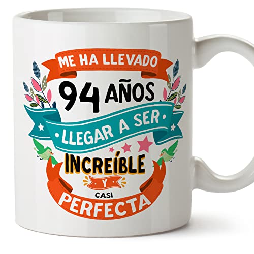Comprar MUGFFINS Tazas 94 Cumpleaños - En Español - Me ha llevado 94 años llegar Catálogo a ser increíble - 11 oz - Regalo original y divertido Ofertas 2024 | regaloscumple.com