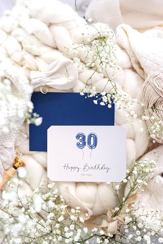 Ofertas Joli Tarjeta cumpleaños Happy 30 Tarjeta 30 con y sello