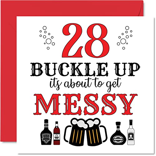 Comprar Divertidas tarjetas cumpleaños 28 para hombres y mujeres con hebilla tarjeta feliz cumpleaños para hijo hija tarjetas felicitación 145 Promoción mmx145 mm tarjeta cumpleaños broma Top Precio 2024 | regaloscumple.com