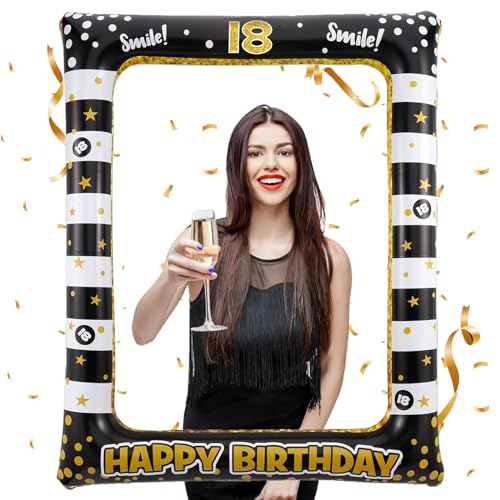 Consigue ahora YOUYIKE Photocall 18 Cumpleaños Marco De Fotos Inflable 18th 18 Cumpleaños Chica Marco Inflable Fotocol Adornos Accesorios Decoración Ideas para regalar Fiesta Cumpleaños para Chica Niño(18) Ofertas 2024 | regaloscumple.com