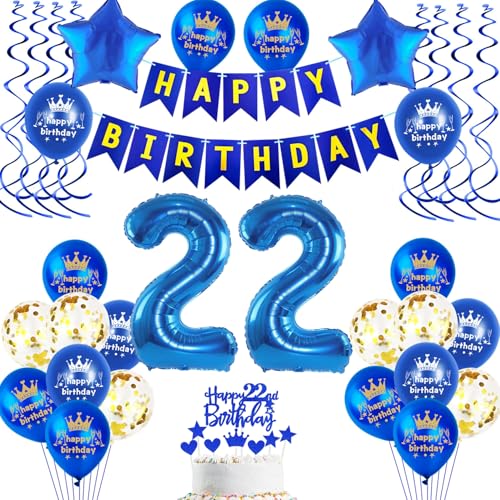 Comprar Globo decoración cumpleaños para Ideas para regalar hombre 22 años decoración cumpleaños para hombre azul decoración para 22 cumpleaños 22 años decoración cumpleaños globo para 22 cumpleaños Top Precio 2025 | regaloscumple.com