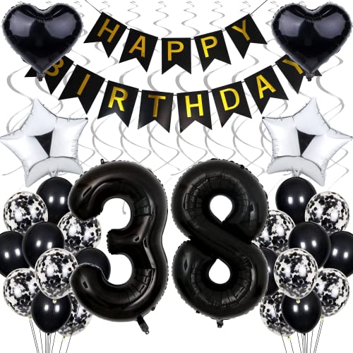 Consigue ahora Decoración Globo 38 Catálogo Cumpleaños Cumpleaños Negro 38 Hombres Decoración Fiesta Blanco y Negro 38 Cumpleaños Mujer Hombre Decoración Cumpleaños Plata 38 Años Mujer 38. decoraciones cumpleaños par Rebajas 2025 | regaloscumple.com