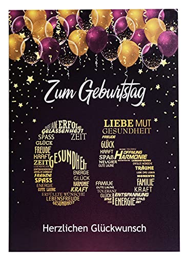 Comprar Catálogo Tarjeta cumpleaños A5 con número 65 y felicitaciones color rosa y lila Ofertas 2024 | regaloscumple.com