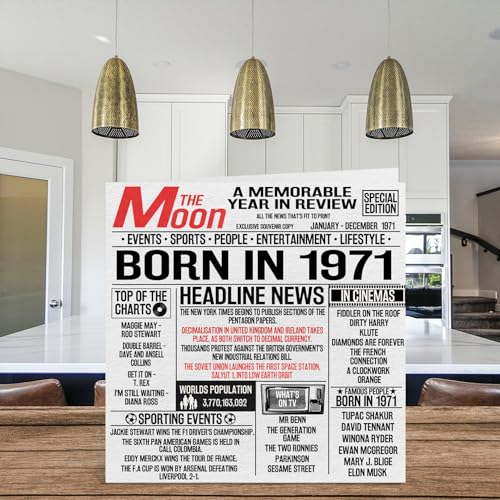 Dónde comprar en España Tarjetas número hombres mujeres, nacido 1971, feliz 53 papá, tía, retro, In 145 x mm, y