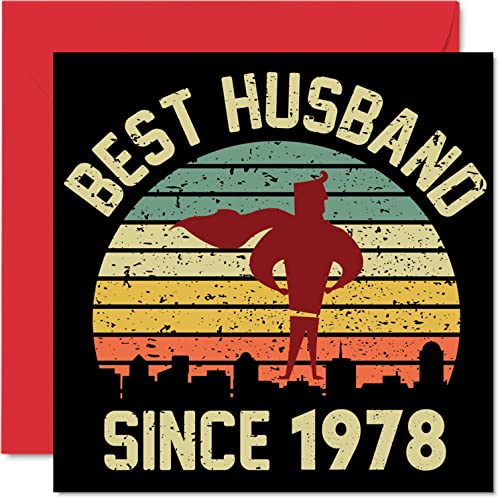 Comprar Tarjeta 46 aniversario para marido esposa mejor BlackFriday marido desde 1978 regalos con texto en inglés "I Love You" tarjetas feliz 46 aniversario boda para pareja tarjetas felicitación Ofertas 2024 | regaloscumple.com