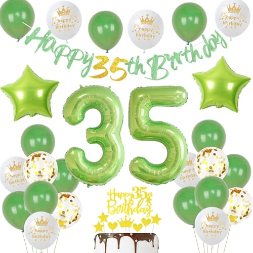 Consigue ahora Verde globos 35 años cumpleaños decoración mujer decoración cumpleaños 35 años Promoción hombre globo 35 años cumpleaños mujer decoración fiesta decoración la torta 35 años cumpleaños 35 años mujer Top Precio 2025 | regaloscumple.com