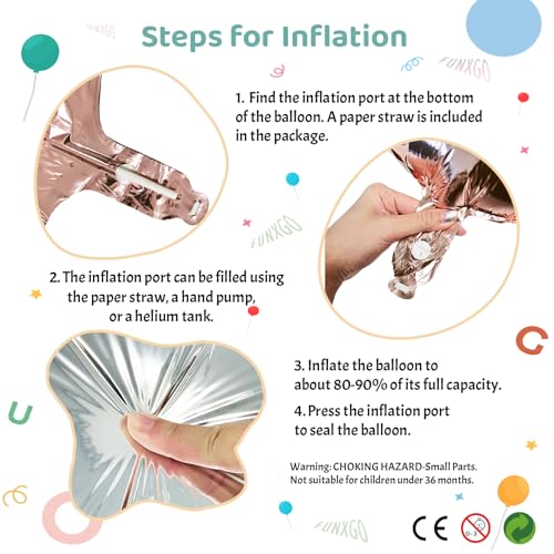 Top Precios FUNXGO globo numero 80 Oro Rosas - numero 80 globo cumpleaños - número 80 cumpleaños globo Oro Rosas - globo numero 80 gigante - globos número 80 - decoracion 80 cumpleaños - globo 80 Oro Rosas