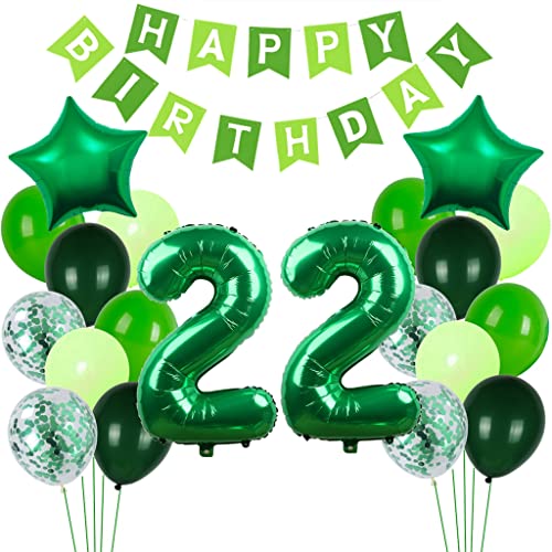 Comprar Globo verde 22 cumpleaños decoración para hombre y mujer 22 años BlackFriday verde decoración para cumpleaños globos 22 números decorativos hombre mujer 22 cumpleaños decoración feliz cumpleaños Ofertas 2024 | regaloscumple.com