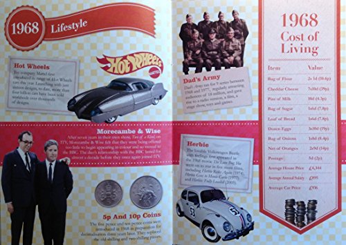 Oferta Flash 1968 regalos de cumpleaños o aniversario - Tarjeta 4-en-1, CD, Regalo y descarga para hombres mujeres