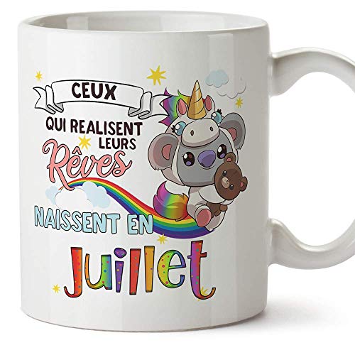 Consigue ahora MUGFFINS Taza - Cumpleaños Koala Julio (en francés) Navidad Top Precio 2024 | regaloscumple.com