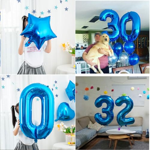 Comprar en Amazon Hombre, Globos 45 años azul hombre, Globos Cumpleãnos 45 años hombre,