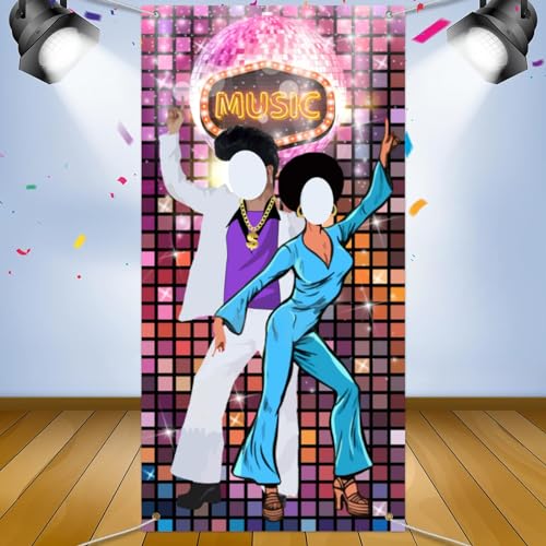 Comprar KALUROIL Fondo Regalos Discoteca Decoración Fiesta Disco Telón fondo 80's Hip Hop Sign Party Banner Photo Booth Background fondo foto retro para decoración fiesta temática(35 x 71 pulgadas) Top Precio 2025 | regaloscumple.com