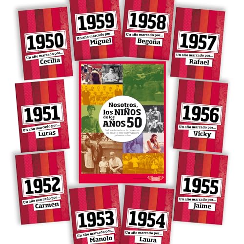 Comprar Libro tu año nacimiento libro la década los 50 con tarjeta personalizada - Navidad Regalo para cumpleaños - Otras edades disponibles Ofertas 2024 | regaloscumple.com