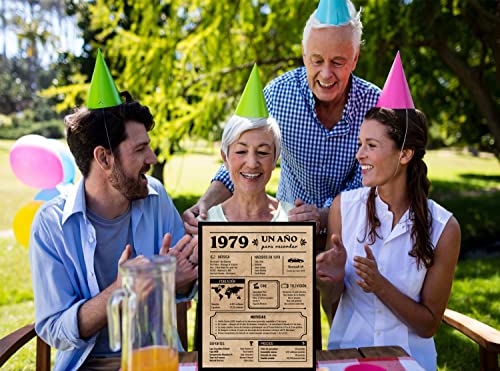 Top Precios Tarjeta Felicitación Cumpleaños 1979 | Regalo   Cumpleaños | Año   Nacimiento 1979 | Póster Cumpleaños Vintage | 44 cumpleaños hombre | 44 cumpleaños mujer | Cartel Decoración Fiesta (1979)