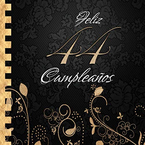 Consigue ahora Feliz 44 Cumpleaños: Libro Visitas I Elegante Encuadernación en Oro y Negro I Para 30 personas Ideas para regalar I Para Deseos escritos y las Fotos más bellas I Idea regalo 44 años Ofertas 2024 | regaloscumple.com