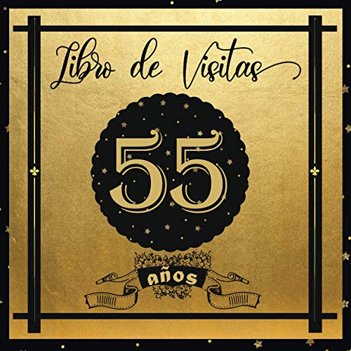 Comprar Libro Visitas 55 años: Libro Elegante y Refinado Para Celebrar Un Evento Especial | Regalos y Decoraciones Cumpleaños Para Hombres Promoción y Mujeres | Gran Formato Moderno | 100 páginas Ofertas 2024 | regaloscumple.com
