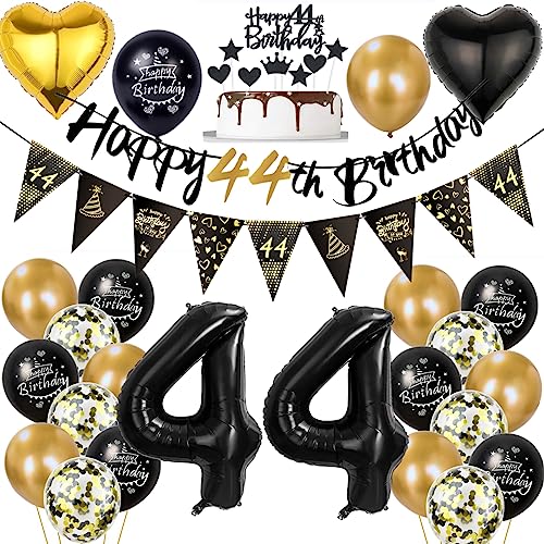 Consigue BlackFriday ahora Globos 44 Cumpleaños Hombre Mujer Decoracion 44 Cumpleaños Globo Decoracion 44 Años Oro Negro 44 Años Decoracion Cumpleaños Globo Oro Negro Globos 44 Años Oro Negro Oro Negro 44 Años Globos Top Precio 2023 | regaloscumple.com