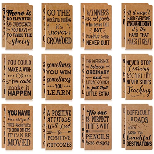 Comprar Outus 24 Pieza Blocs Notas Inspiradores Mini Cuaderno Motivacional Bloc Notas Bolsillo Pequeño Cuaderno Inspirador para Regalos Escuela Oficina Hogar Viajes 12 Cumpleaños Estilos Top Precio 2024 | regaloscumple.com